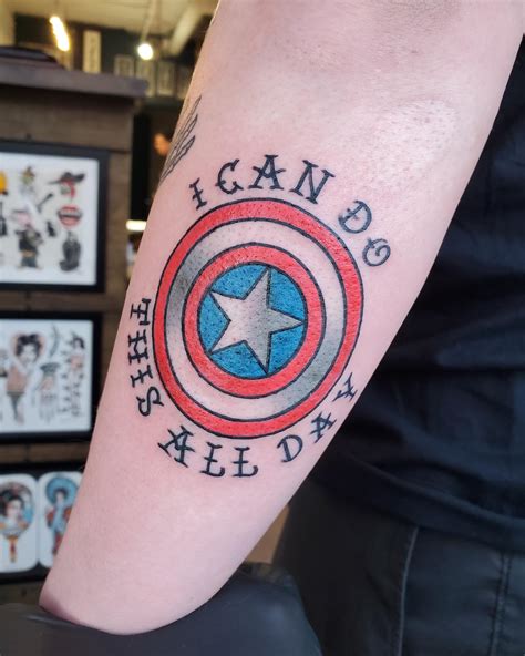 captain america tattoo